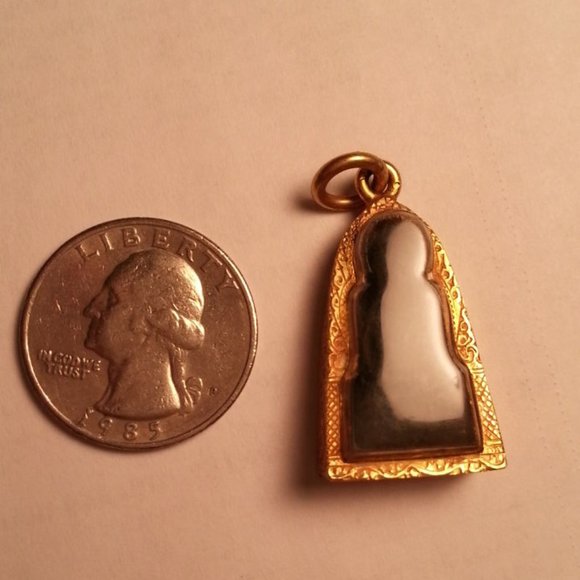 Rare Thai Vintage Phra Luang Pu Thuad Buddha Amulet - Wat Chang Hai, Pattani - Picture 7 of 7